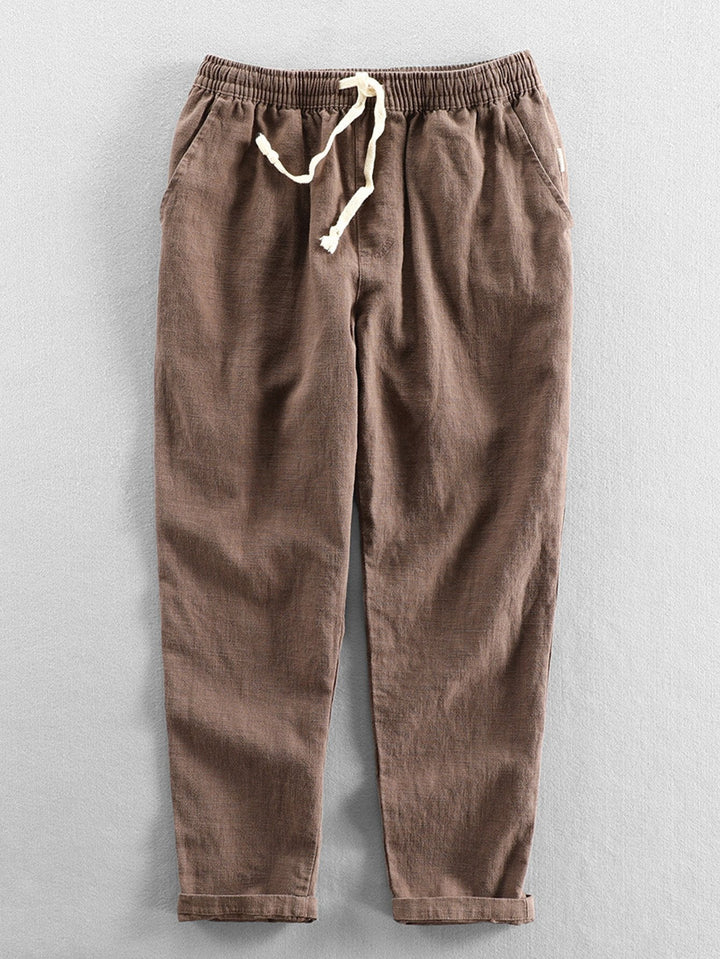 Pantalon recadré en coton