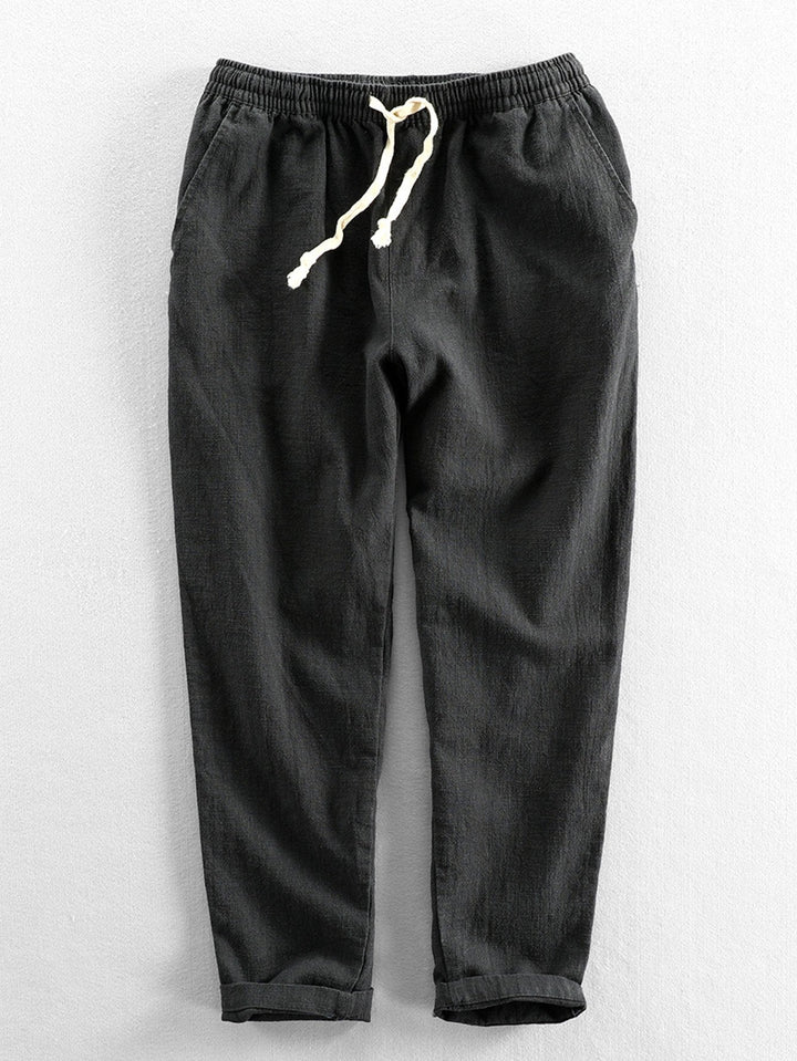Pantalon recadré en coton