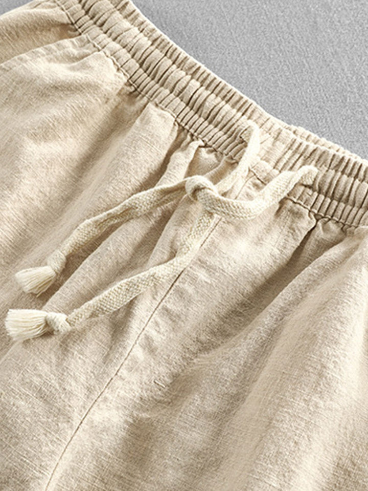 Pantalon recadré en coton