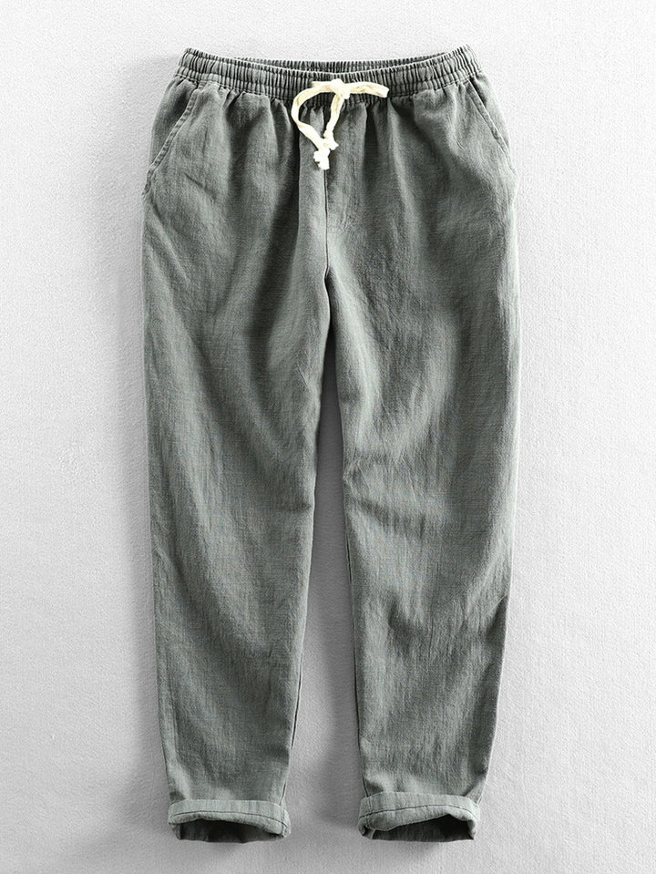 Pantalon recadré en coton