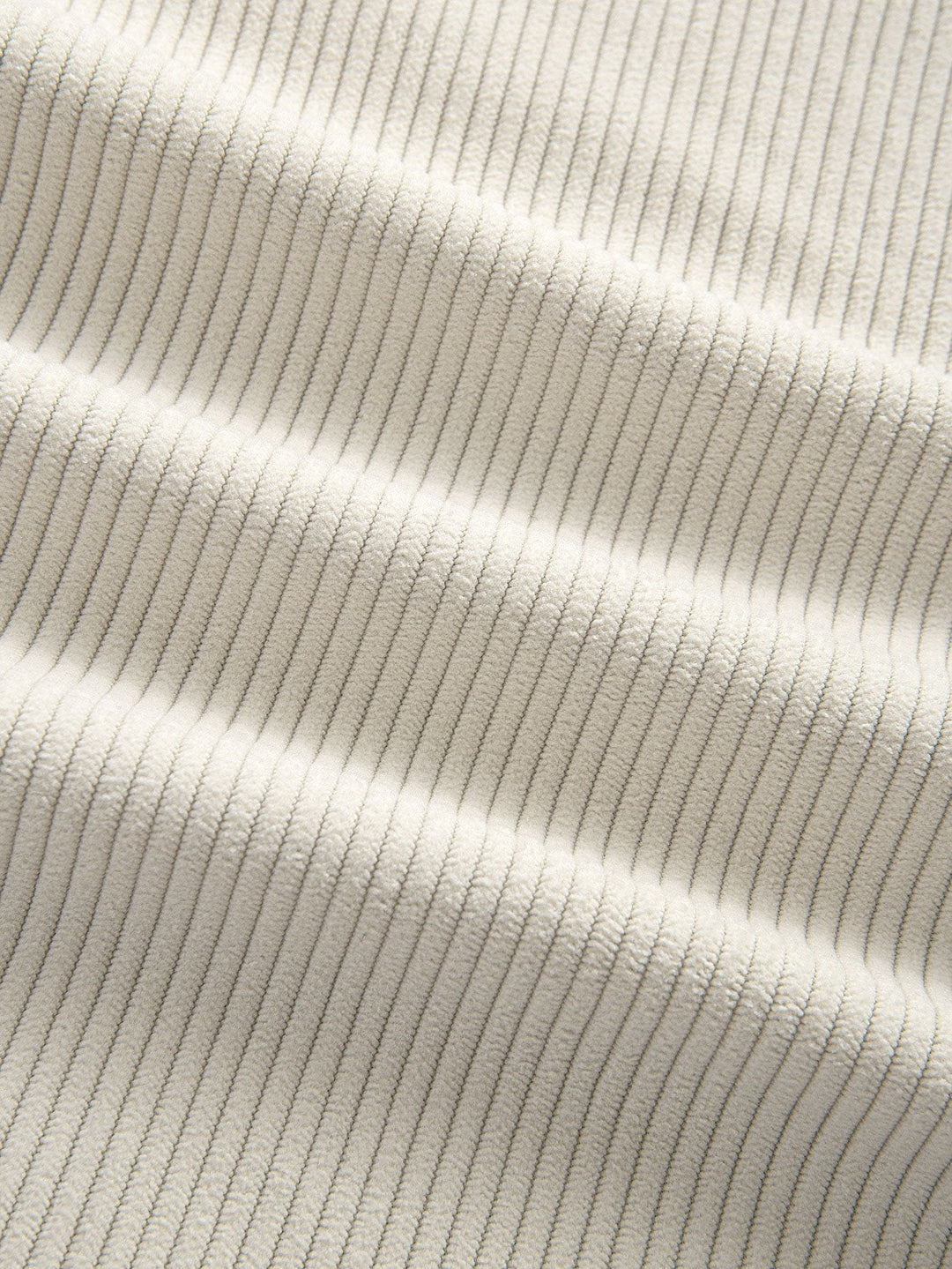 Chemise patchwork en velours côtelé et pantalon droit en velours côtelé