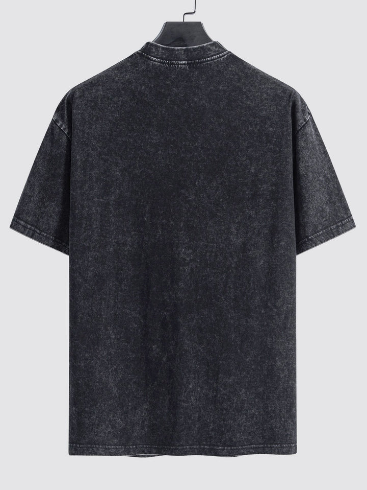 T-shirt surdimensionné de base en détresse lavée