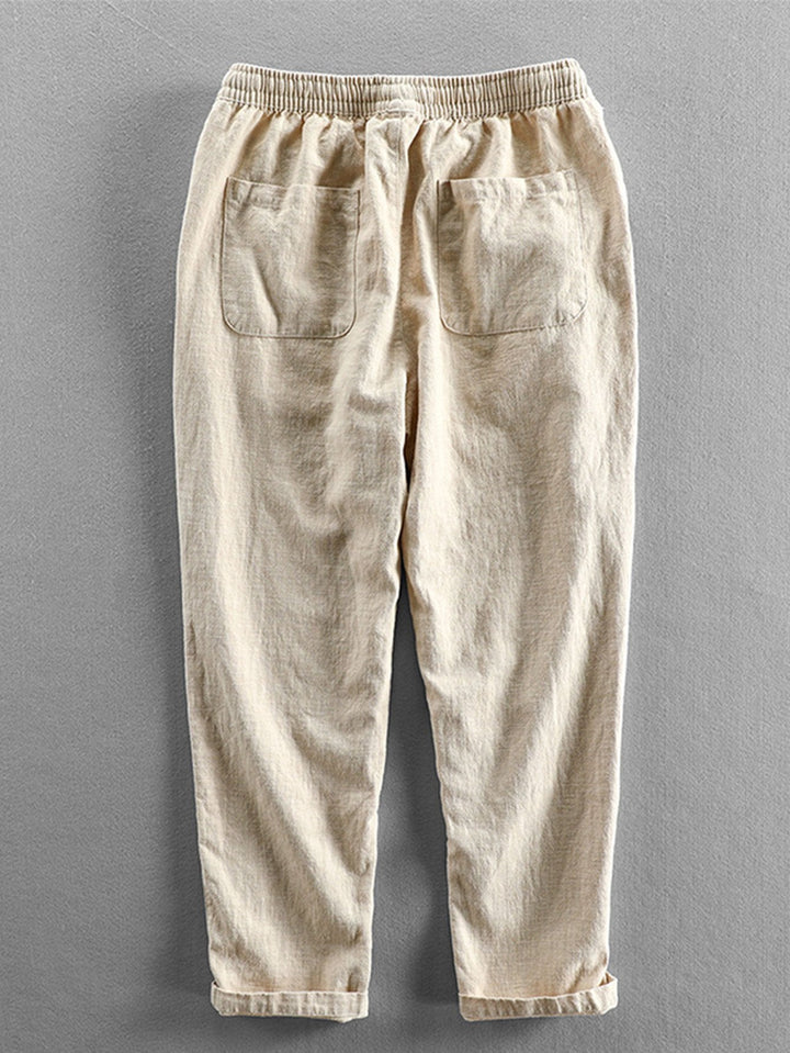 Pantalon recadré en coton