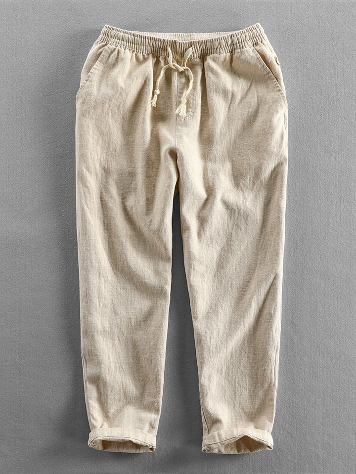 Pantalon recadré en coton