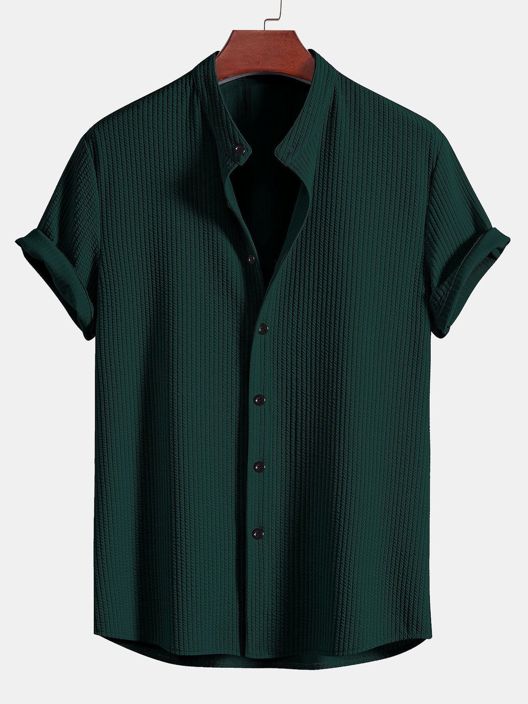 Chemise et short à collier à côte musculaire et short
