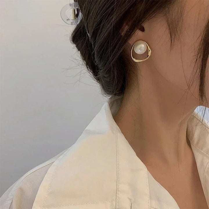 Boucles d'oreilles vintage en perles Emma